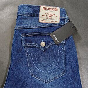 True Religion Geno Flap Relaxed Slim Jeans Men’s Size 34 34x32 Harmonious Wash